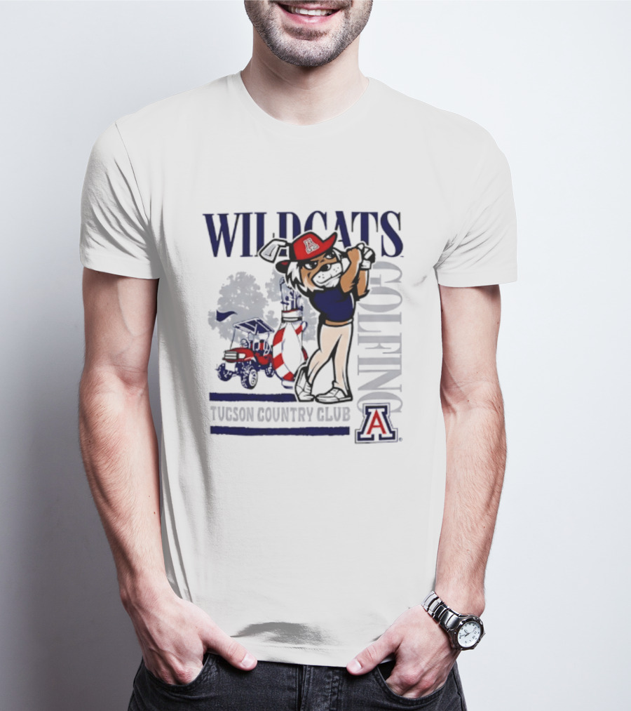 Wildcats Golfing At Tucson Country Club Arizona T-Shirt