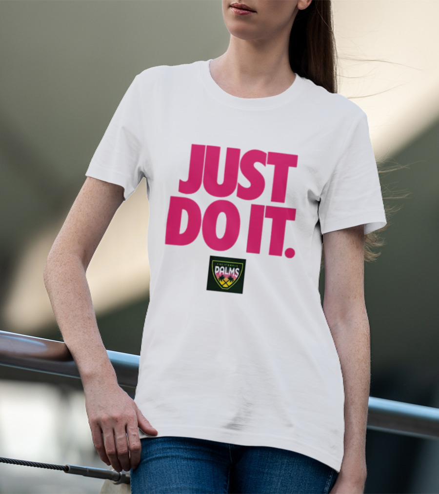 California Palms Just Do It Pink T-Shirt