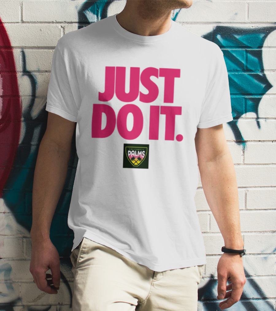 California Palms Just Do It Pink T-Shirt