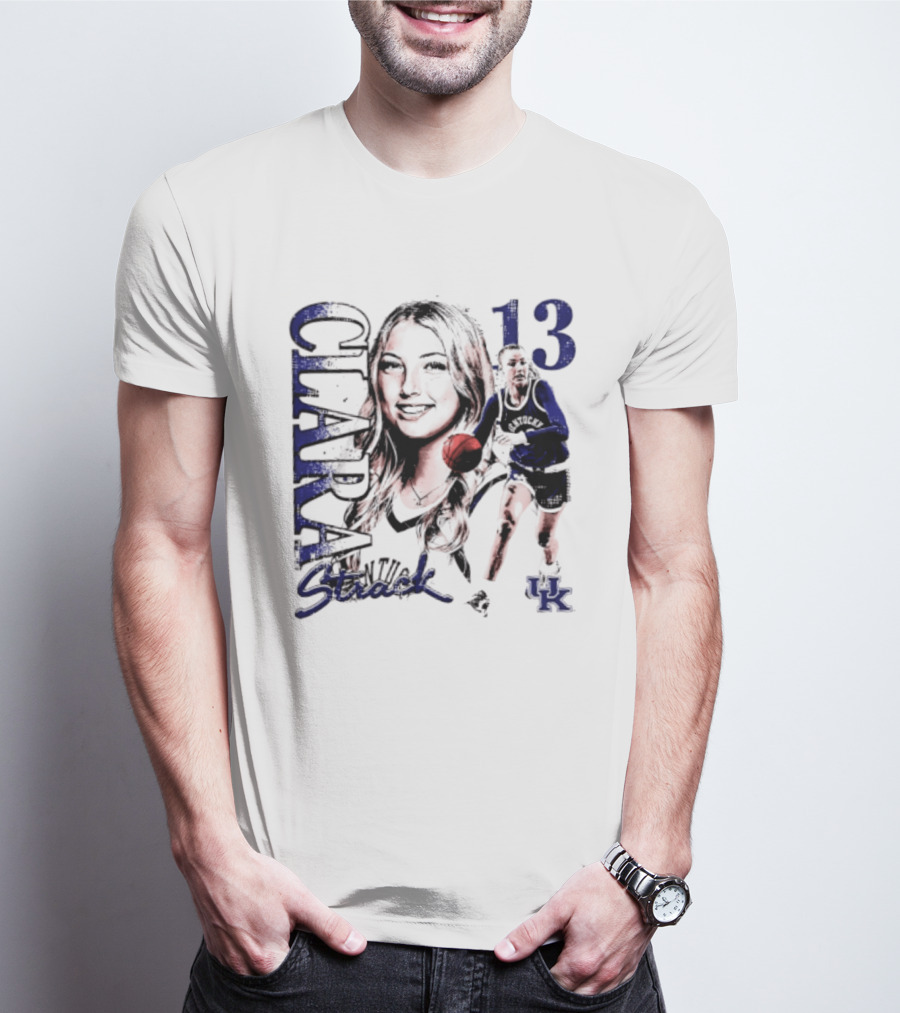 Clara Strack 13 Kentucky Wildcats NCAA Women's Basketball Player T-Shirt