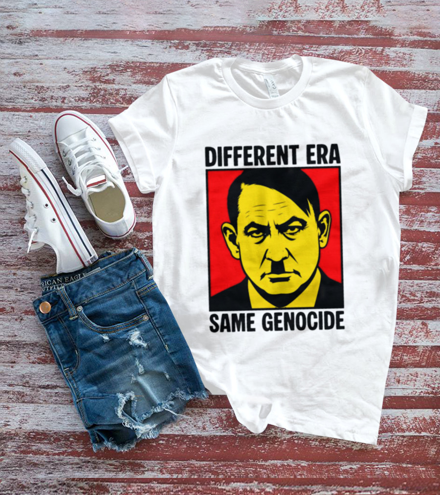 Different Era Same Genocide Protest Activism Iconic Political Commentary T-Shirt