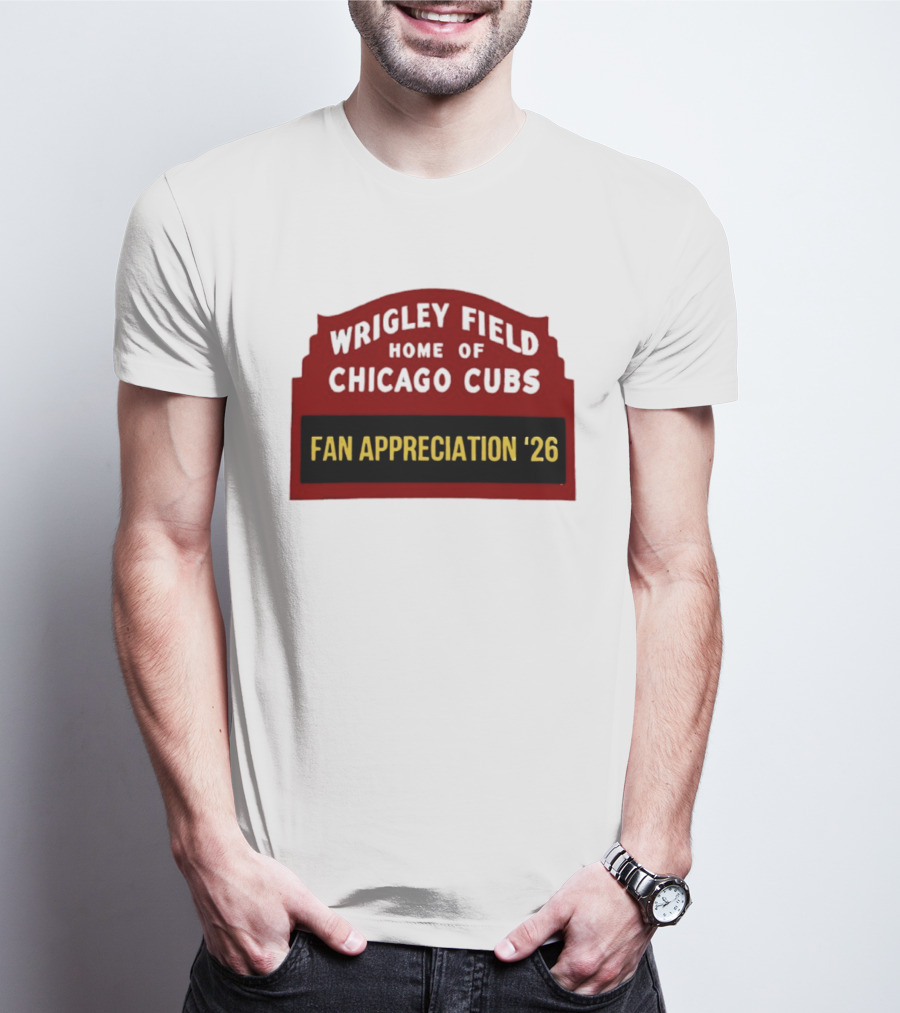 Wrigley Field Home Of Chicago Cubs Fan Appreciation 2026 T-Shirt
