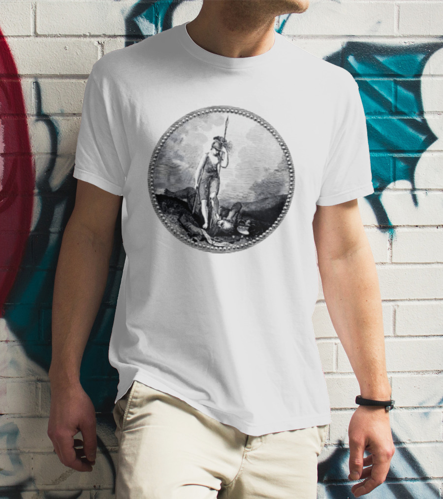Sic Semper Tyrannis Roman Goddess Victory Seal T-Shirt