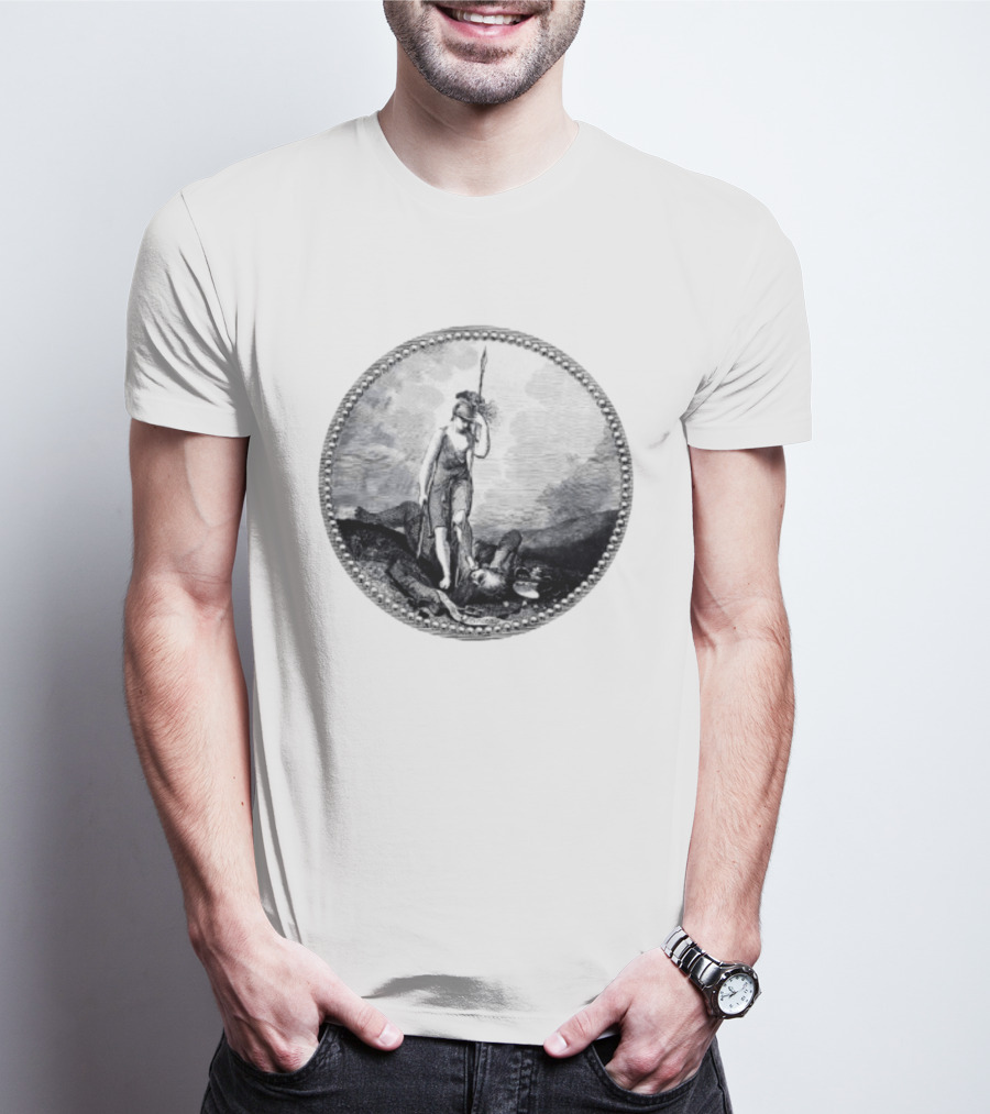 Sic Semper Tyrannis Roman Goddess Victory Seal T-Shirt