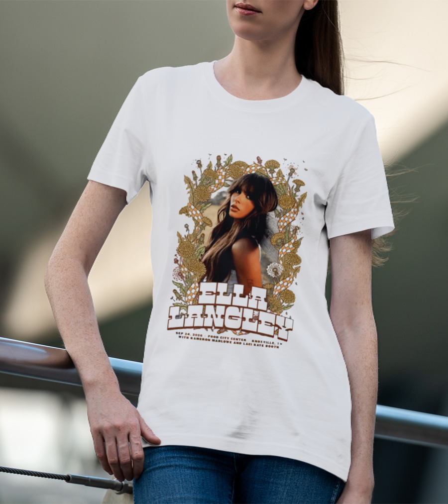 Ella Langley The Dandelion Tour 2026 Knoxville TN September 24 Event At Food City Center T-Shirt