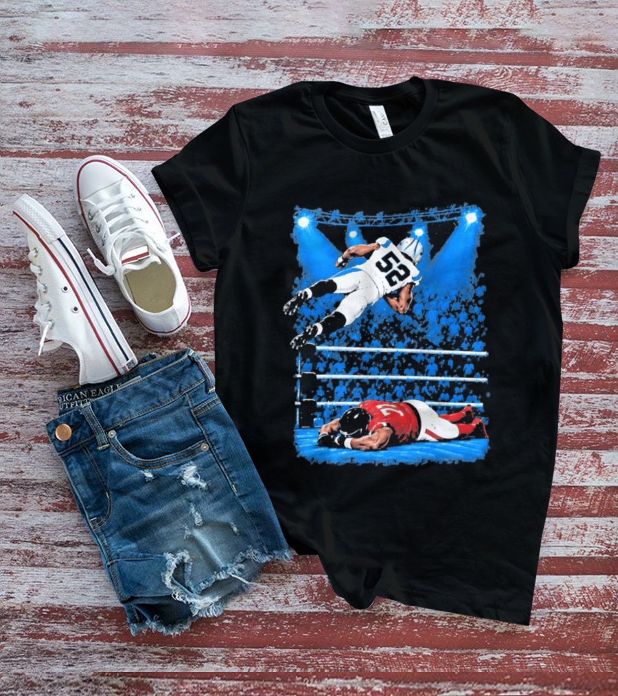 2026 Panthers Trevis Gipson Top Rope Wrestling Leap T-Shirt