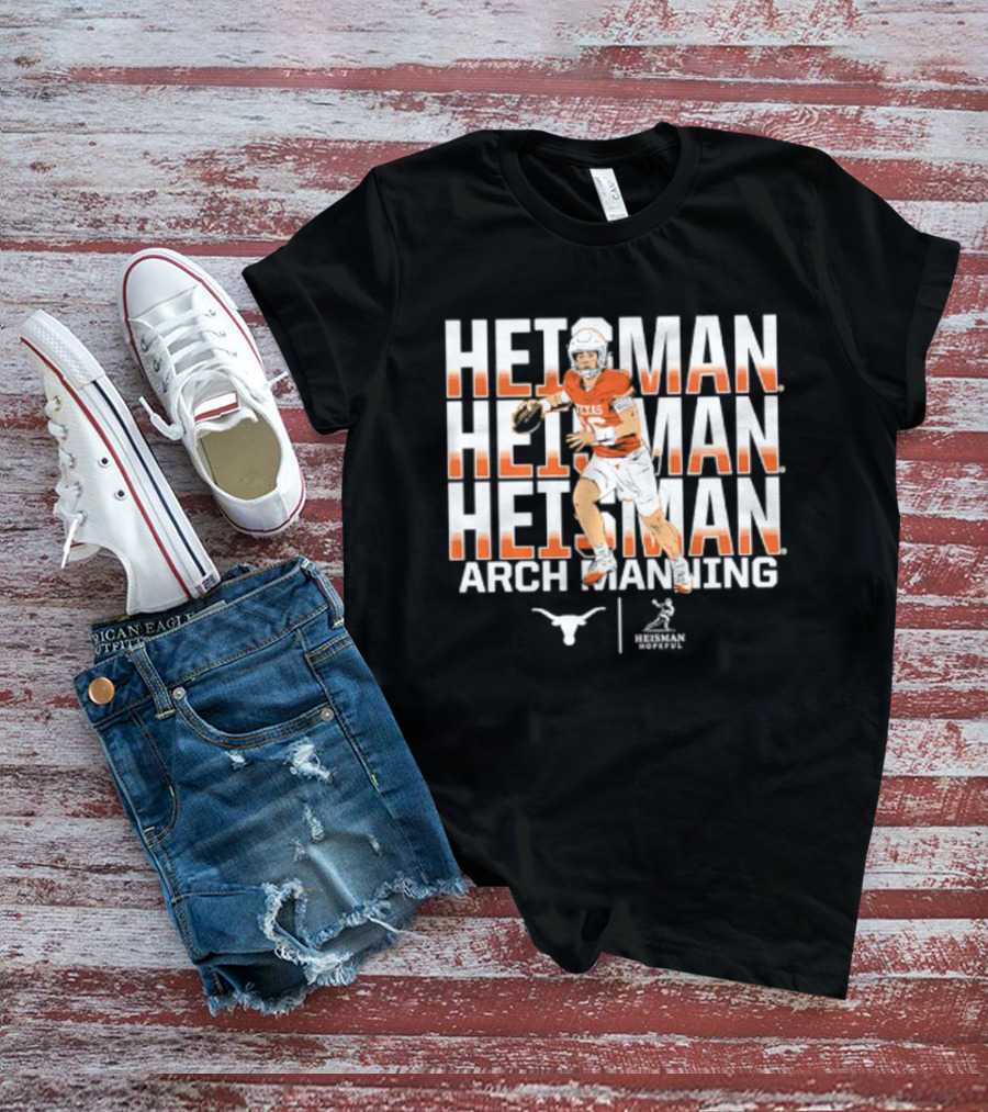 Texas Longhorns Arch Manning Heisman Trophy Contender NCAA Football T-Shirt