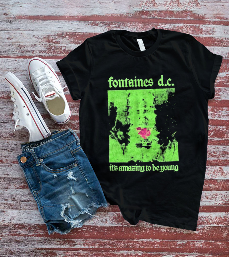 Fontaines D.C. It's Amazing To Be Young Bright Grunge T-Shirt