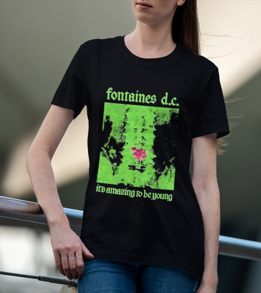 Fontaines D.C. It's Amazing To Be Young Bright Grunge T-Shirt