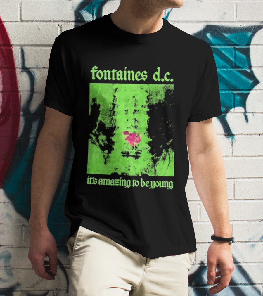 Fontaines D.C. It's Amazing To Be Young Bright Grunge T-Shirt