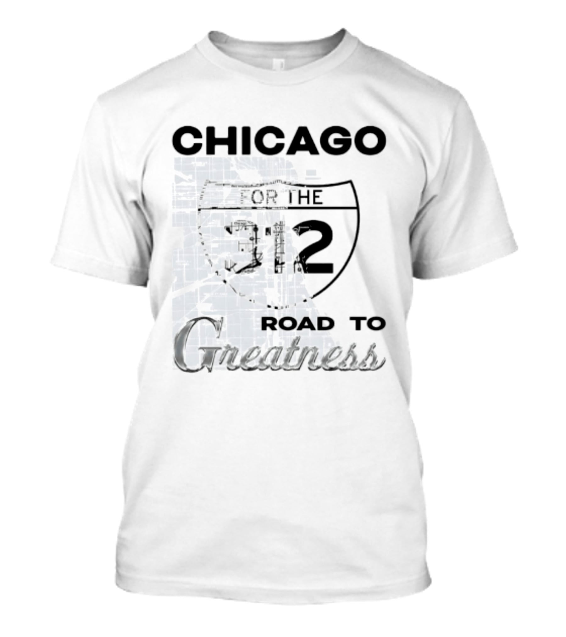 Chicago Interstate 312 Map Route To Greatness T-Shirt