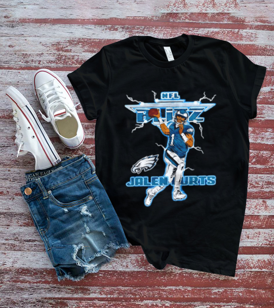NFL Blitz Philadelphia Eagles Jalen Hurts T-Shirt