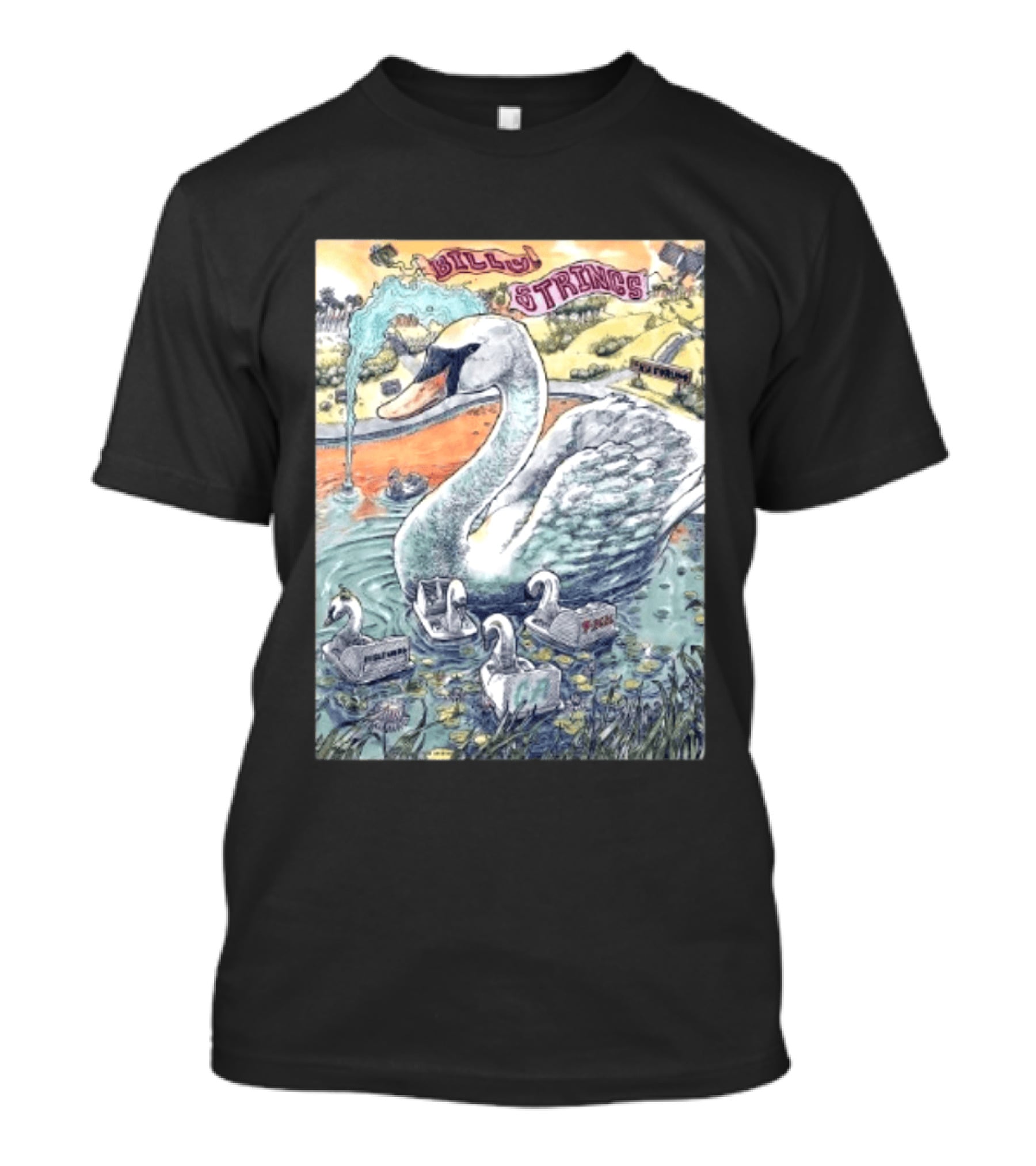 Billy Strings Live Swan Art Inglewood September 26 2026 T-Shirt