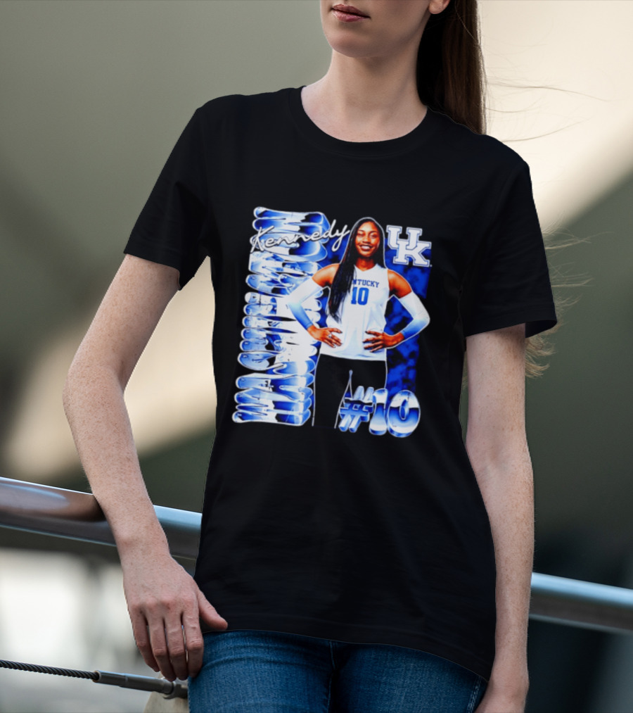 Kennedy #10 Kentucky Wildcats NCAA Volleyball T-Shirt