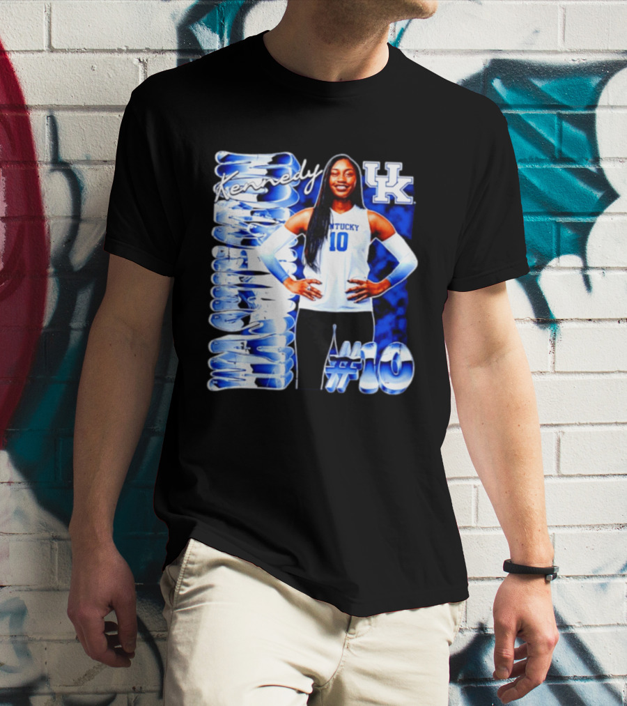 Kennedy #10 Kentucky Wildcats NCAA Volleyball T-Shirt