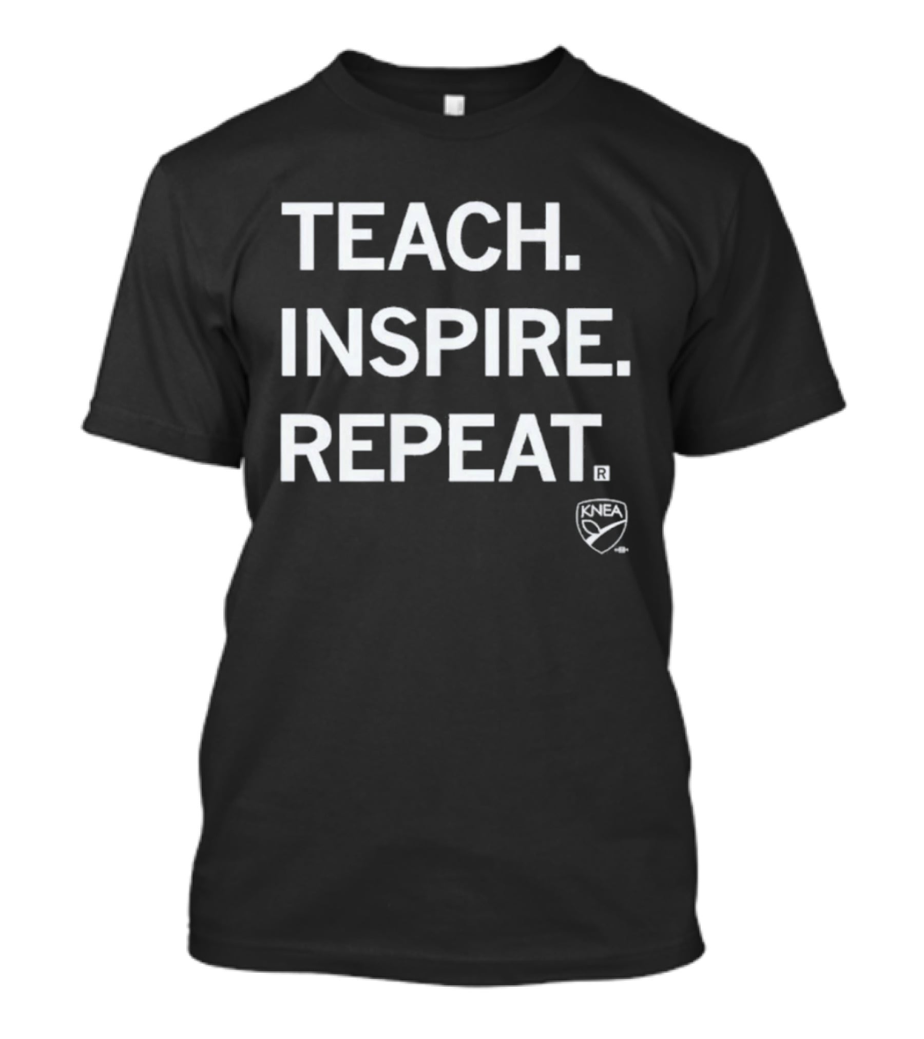 KNEA Teach Inspire Repeat Education Empowerment T-Shirt