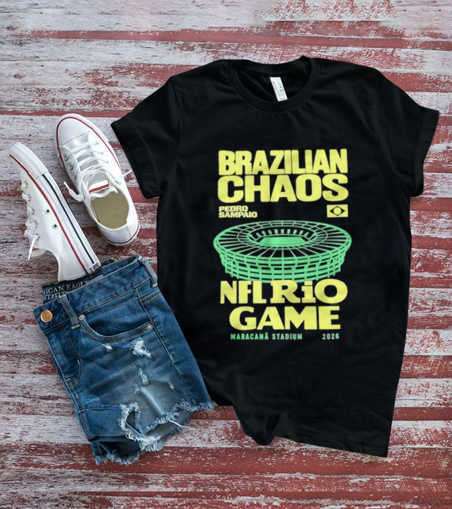 Brazilian Chaos NFL Rio Game Maracanã Stadium 2026 T-Shirt
