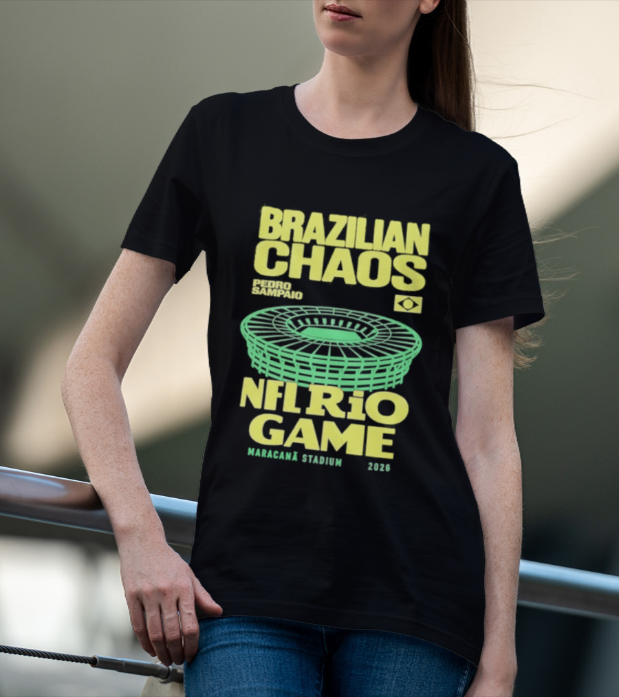 Brazilian Chaos NFL Rio Game Maracanã Stadium 2026 T-Shirt