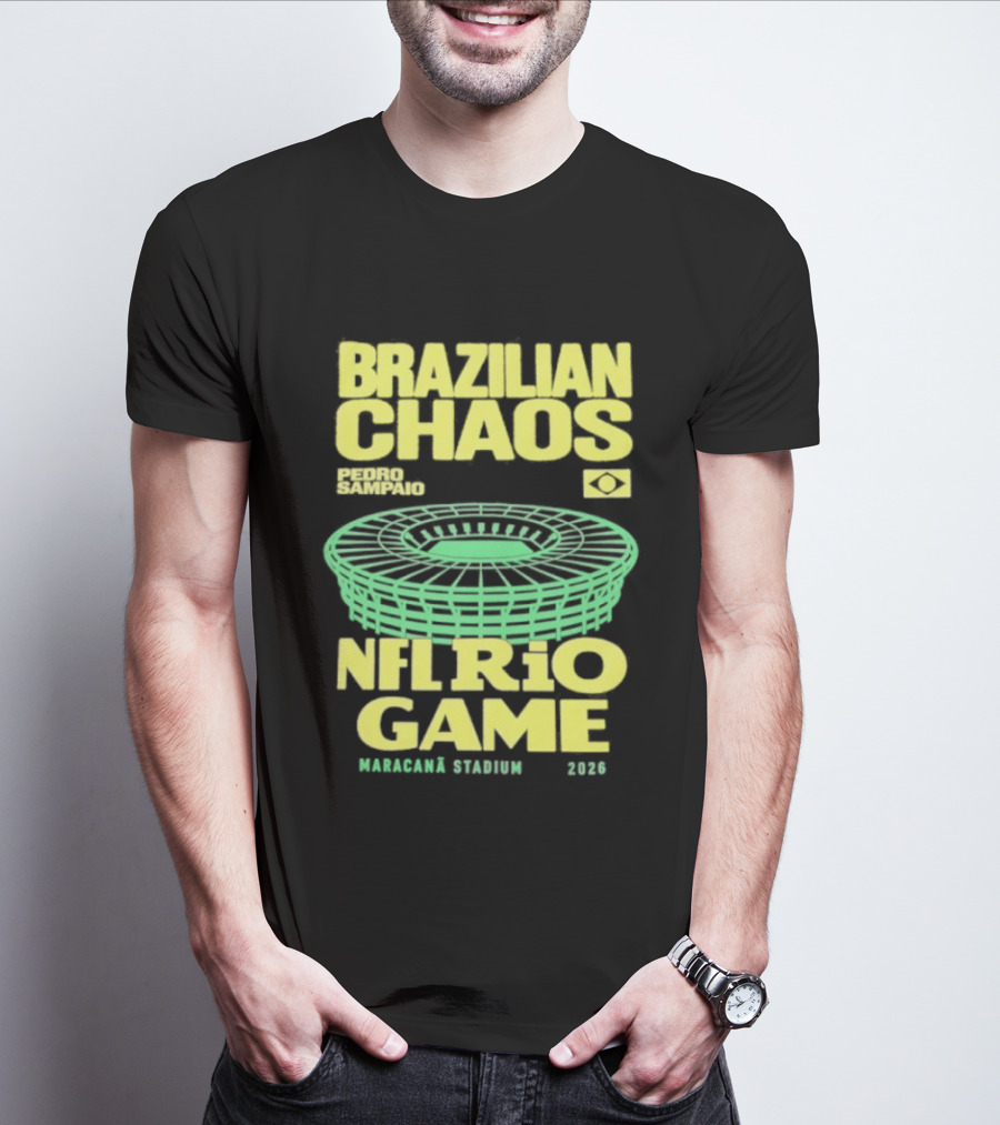 Brazilian Chaos NFL Rio Game Maracanã Stadium 2026 T-Shirt