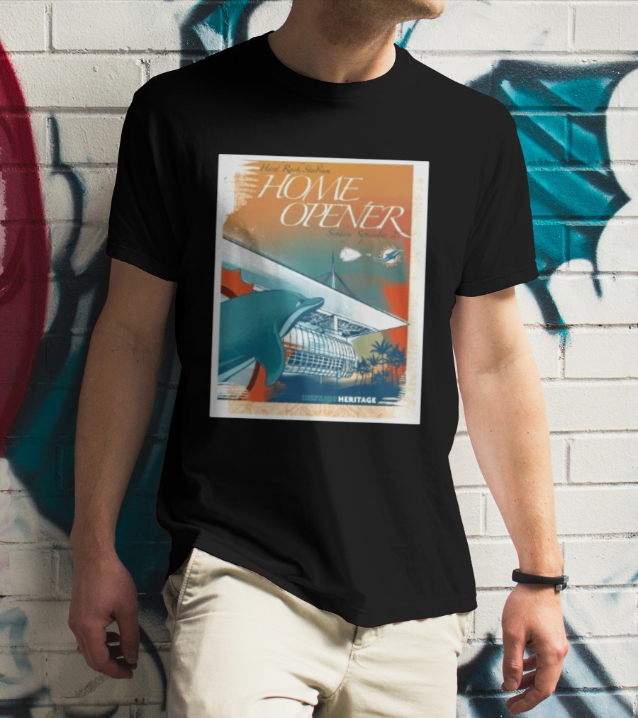Hard Rock Stadium Home Opener Miami Dolphins Vs Kansas City Chiefs Sunday September 27 2026 Heritage T-Shirt