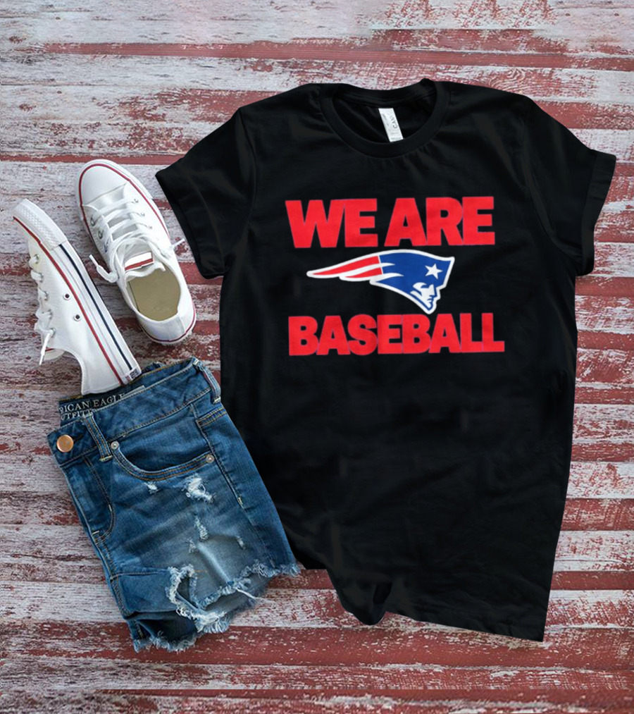 We Are Baseball Patriotic Sports Fusion T-Shirt