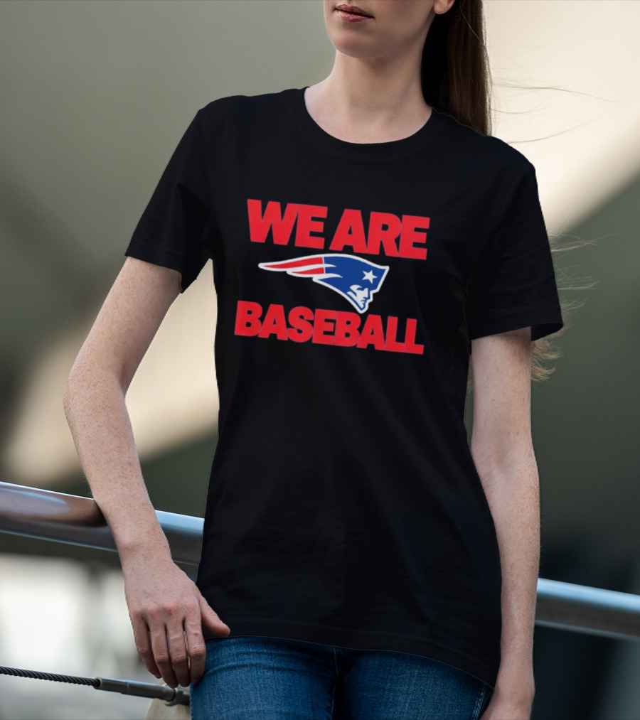 We Are Baseball Patriotic Sports Fusion T-Shirt