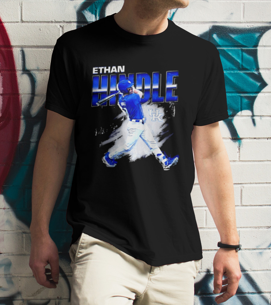 Ethan Hindle Kentucky Wildcats NCAA Baseball Player UK T-Shirt