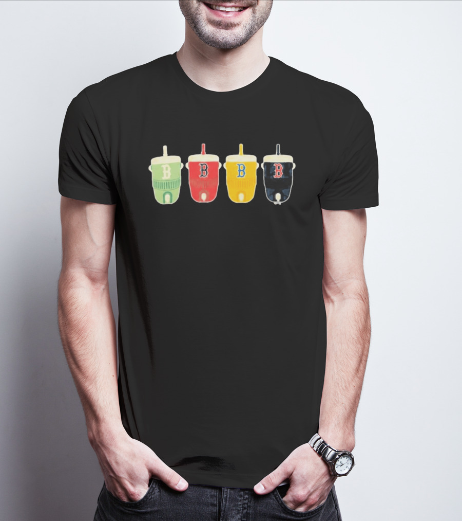 Boston Red Sox Multi Color B Cups Collection T-Shirt