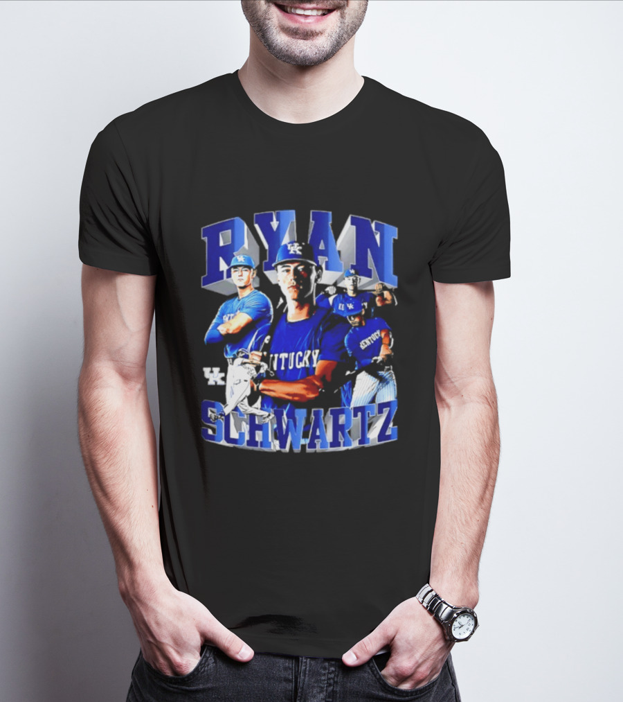 Ryan Schwartz Kentucky Wildcats NCAA Baseball Player T-Shirt