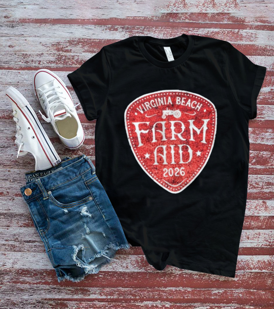 Virginia Beach Farm Aid 2026 Vintage Tractor T-Shirt