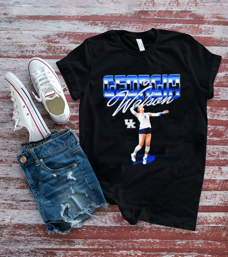 Georgia Watson 9 Kentucky Wildcats NCAA Women's Volleyball Player T-Shirt