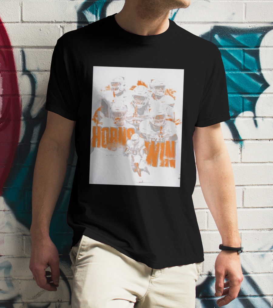 Texas Football Horns Win Burnt Orange 2026 T-Shirt
