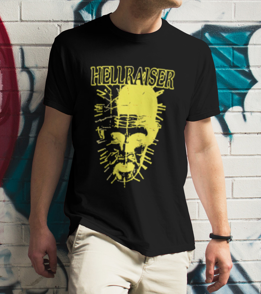 Hellraiser Pinhead Clive Barker Horror Movie Swag Head T-Shirt