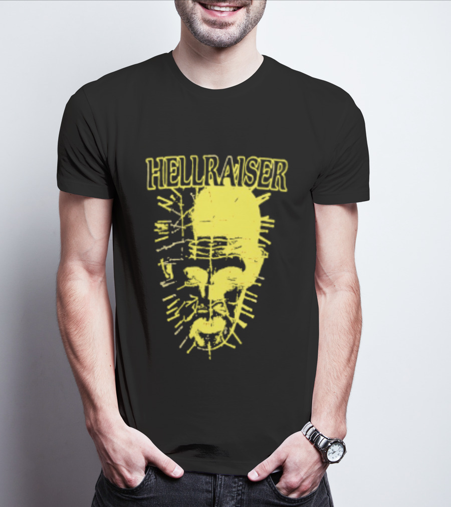 Hellraiser Pinhead Clive Barker Horror Movie Swag Head T-Shirt