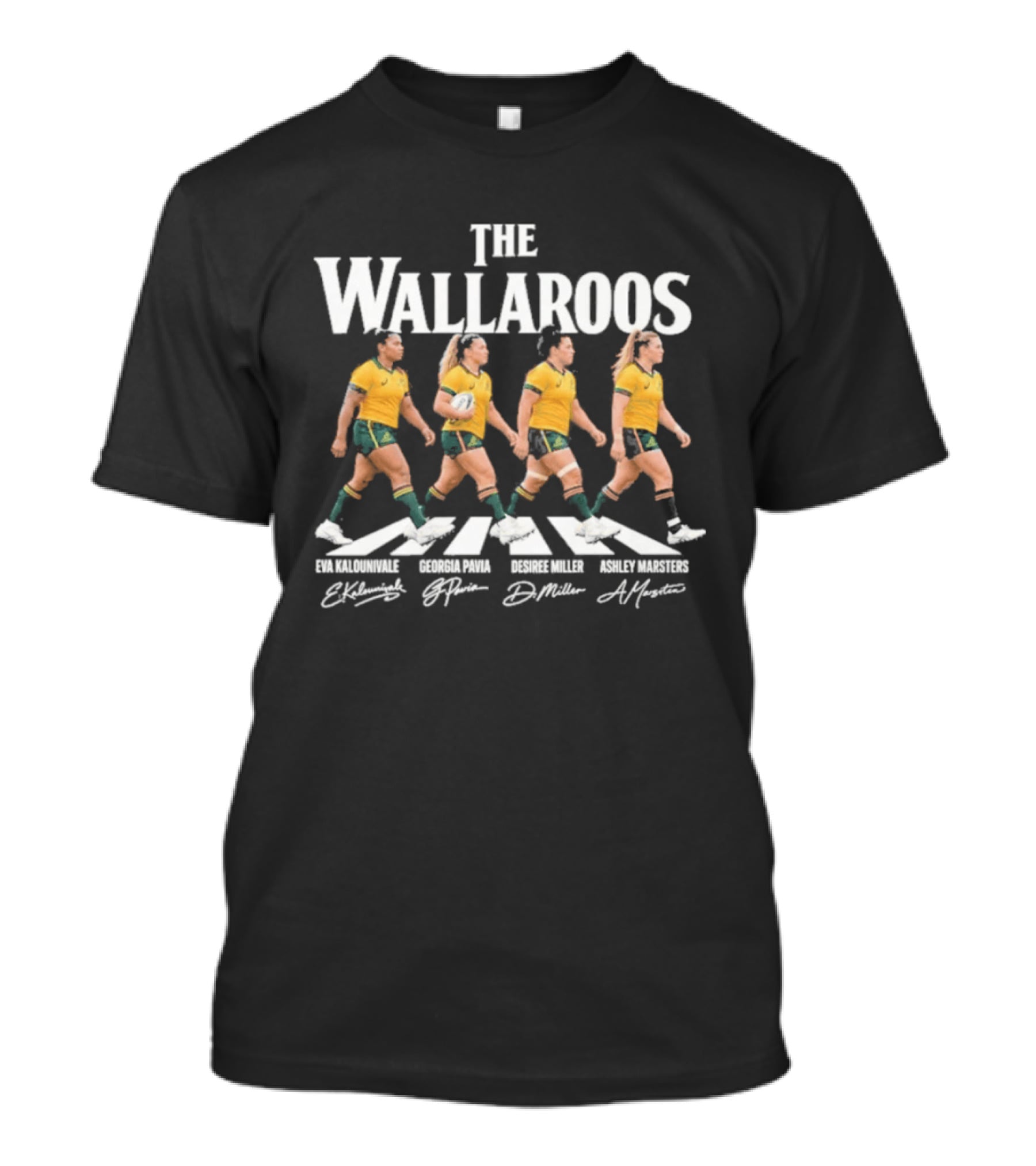 The Wallaroos Abbey Road Eva Kaluinivale Georgia Pavia Desiree Miller Ashley Masters T-Shirt
