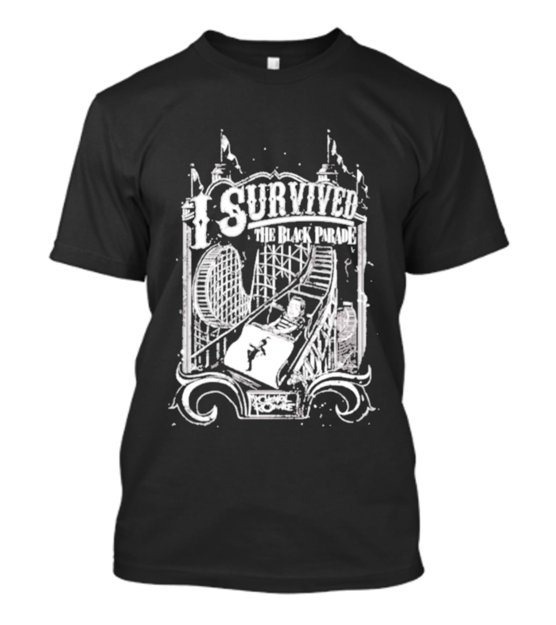 Survived The Black Parade Roller Theme Park Experience T-Shirt