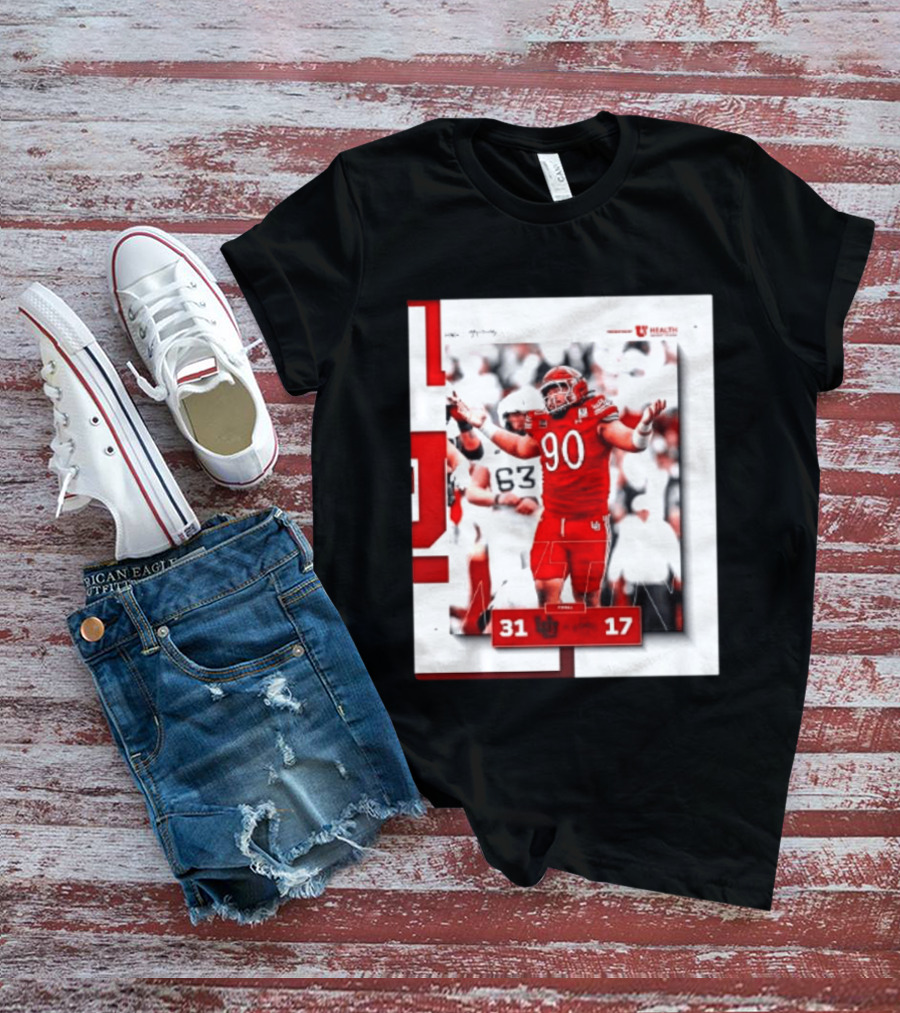Utah Utes 31 17 Iowa State Cyclones 2026 Football Score Victory Celebration T-Shirt