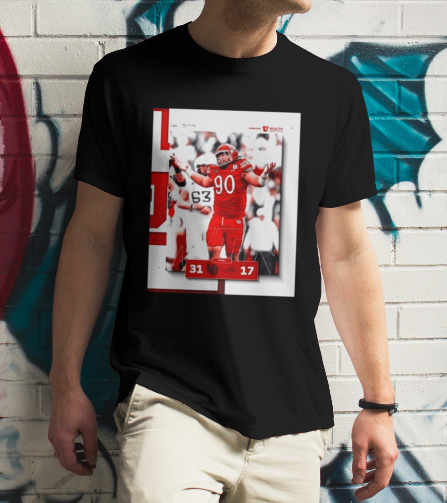 Utah Utes 31 17 Iowa State Cyclones 2026 Football Score Victory Celebration T-Shirt