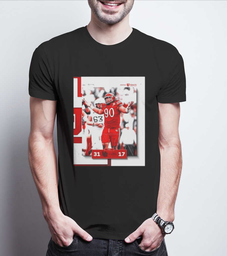 Utah Utes 31 17 Iowa State Cyclones 2026 Football Score Victory Celebration T-Shirt