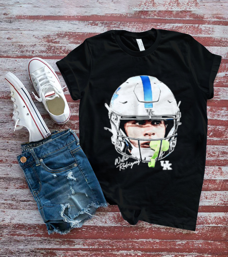 Willie Rodriguez Kentucky Wildcats Football Swag Head Design 81 NCAA T-Shirt