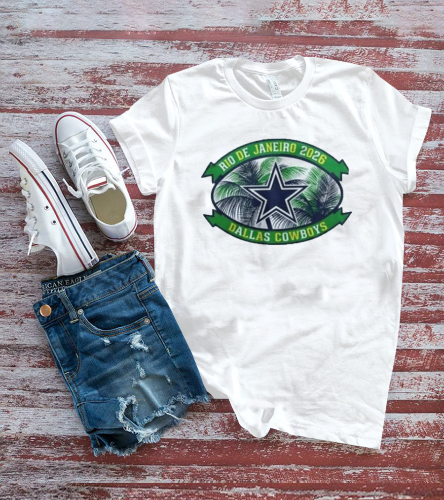 Rio De Janeiro 2026 Dallas Cowboys Palm Trees Star T-Shirt