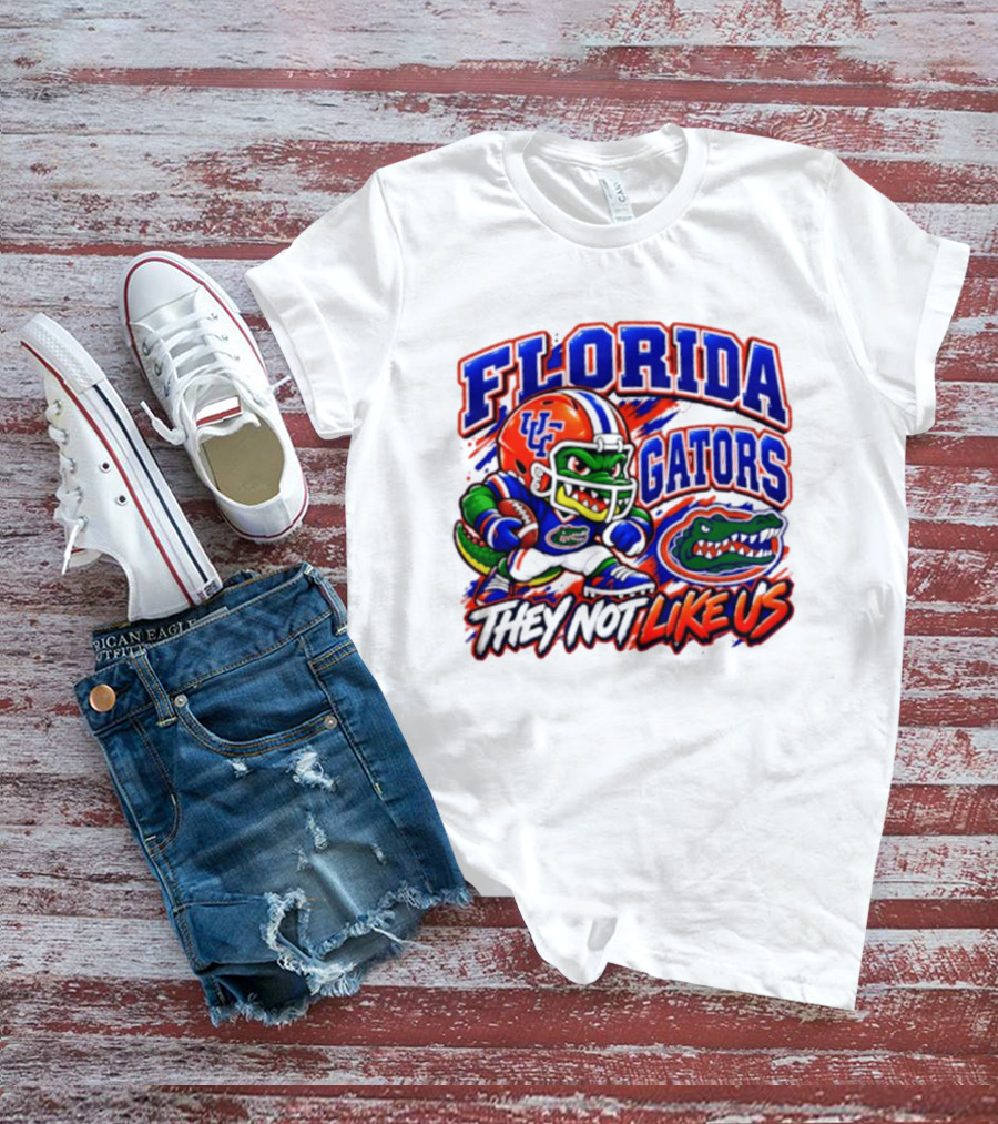 Florida Gators NCAA Football Fierce Gator They Not Like Us T-Shirt