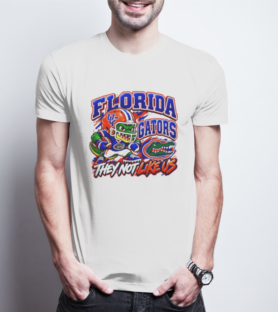 Florida Gators NCAA Football Fierce Gator They Not Like Us T-Shirt
