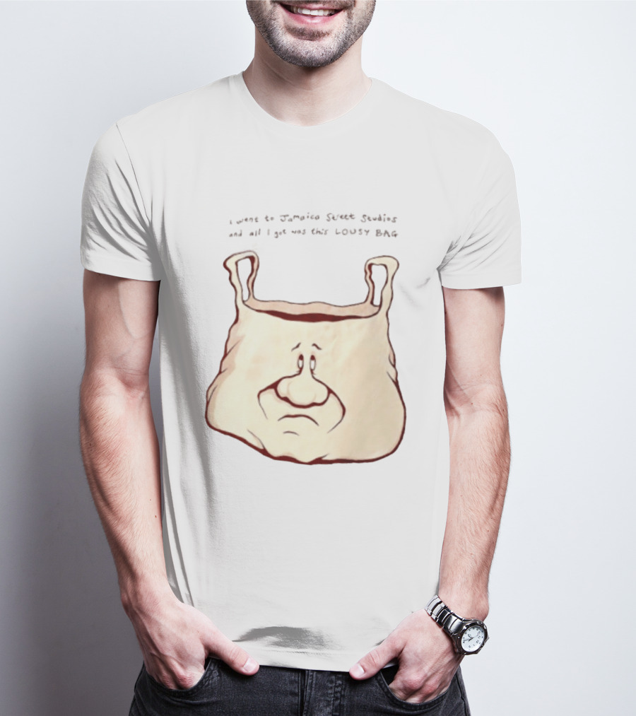 I Went To Jamaica Street Studios And All I Got Was This Lousy Bag Sad Face T-Shirt