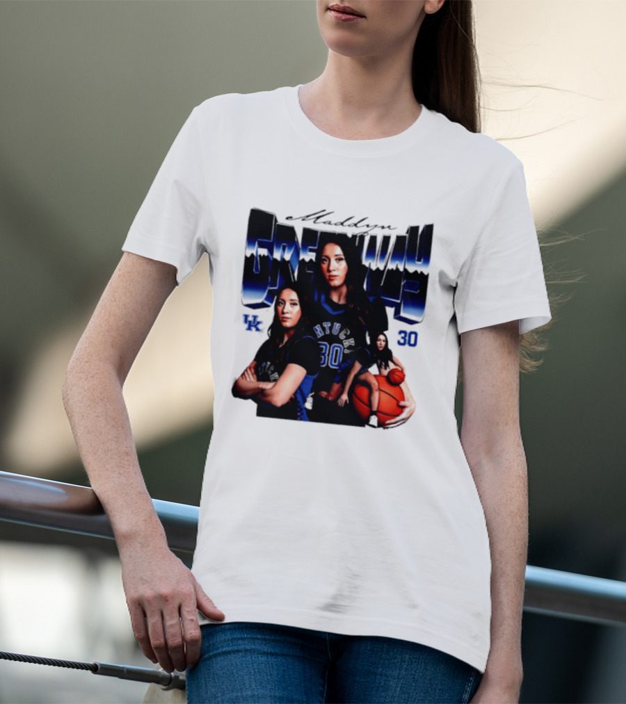 Maddyn Greenway 30 Kentucky Wildcats UK NTU Women's Basketball T-Shirt