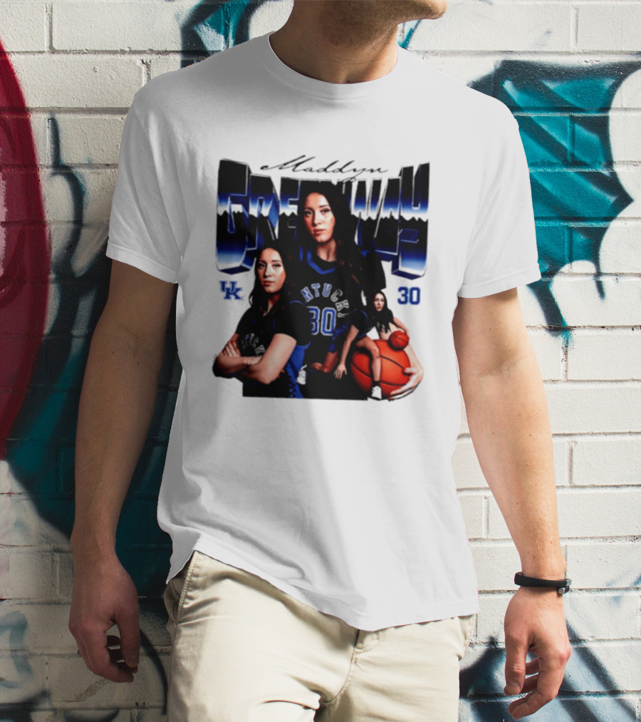Maddyn Greenway 30 Kentucky Wildcats UK NTU Women's Basketball T-Shirt