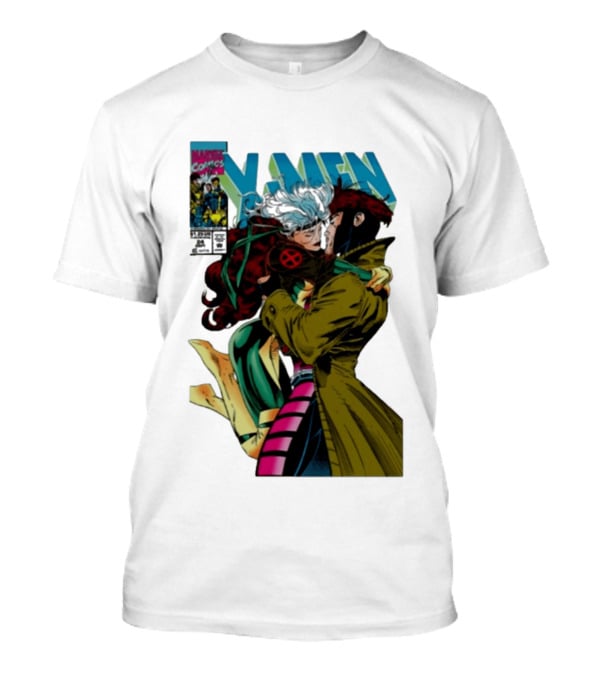 Marvel Comics X Men Gambit And Rogue Kiss Cover Comfort Colors Adult T-Shirt