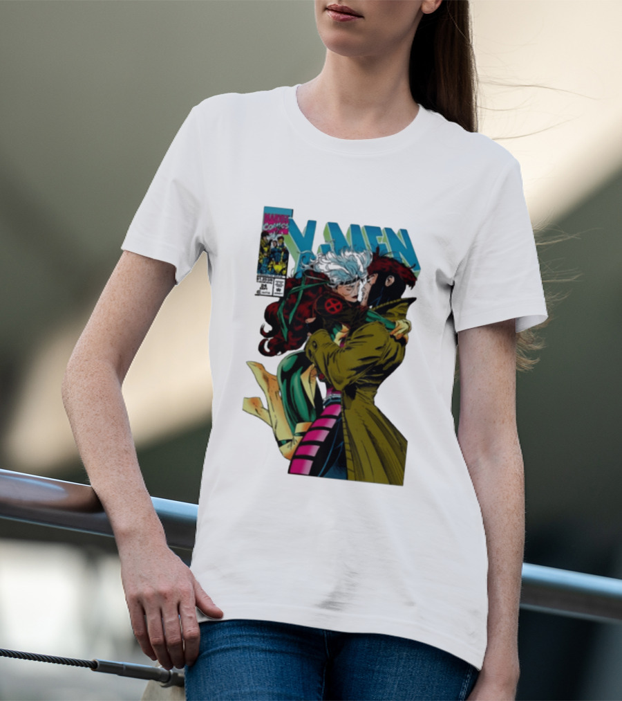 Marvel Comics X Men Gambit And Rogue Kiss Cover Comfort Colors Adult T-Shirt