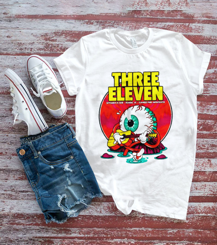 THREE ELEVEN September 25 2026 Roanoke VA Elmwood Park Amphitheater Event T-Shirt
