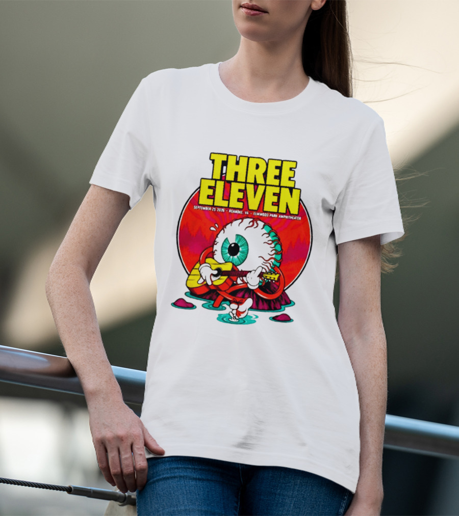 THREE ELEVEN September 25 2026 Roanoke VA Elmwood Park Amphitheater Event T-Shirt